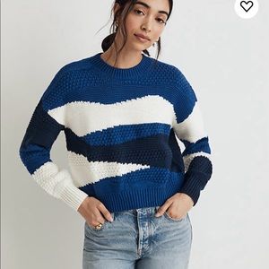 NWT Madewell Intarsia Crewneck Sweater